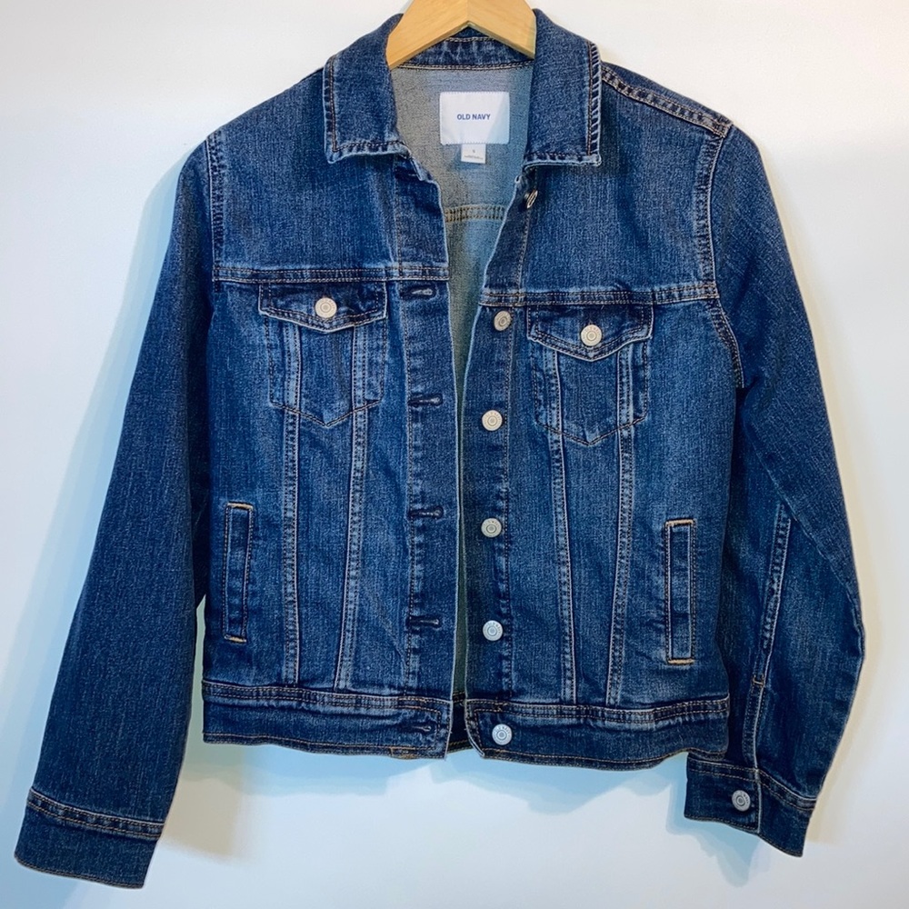 Old Navy Blue Denim Jean Jacket, Small